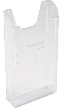 Exacompta Wandprospekthalter 62258D A6 hoch 1Fach transparent-0