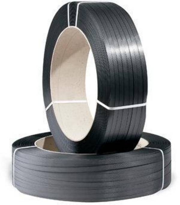 Umreifungsband Bandbreite12,7xStärke0,9mm L.1500m PP schwarz Kern 406mm TRANSPAK