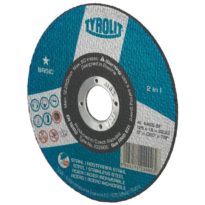Trennscheibe BASIC D230x2mm ger.2in1 Bohr.22,23mm TYROLIT-3