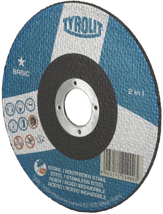 Trennscheibe BASIC D230x2mm ger.2in1 Bohr.22,23mm TYROLIT-4