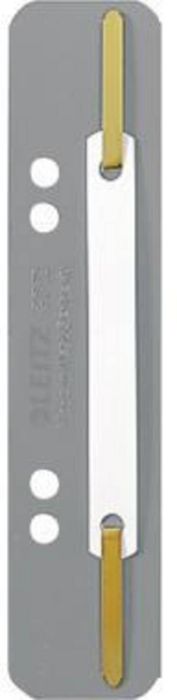 Leitz Heftstreifen kurz 37100085 35x158mm PP grau 25 St./Pack.