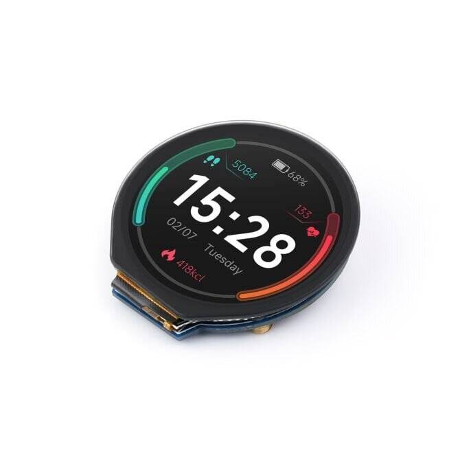 WaveShare 1.28inch Round LCD Display Module with Touch Panel 240x240 IPS SPI I2C-0