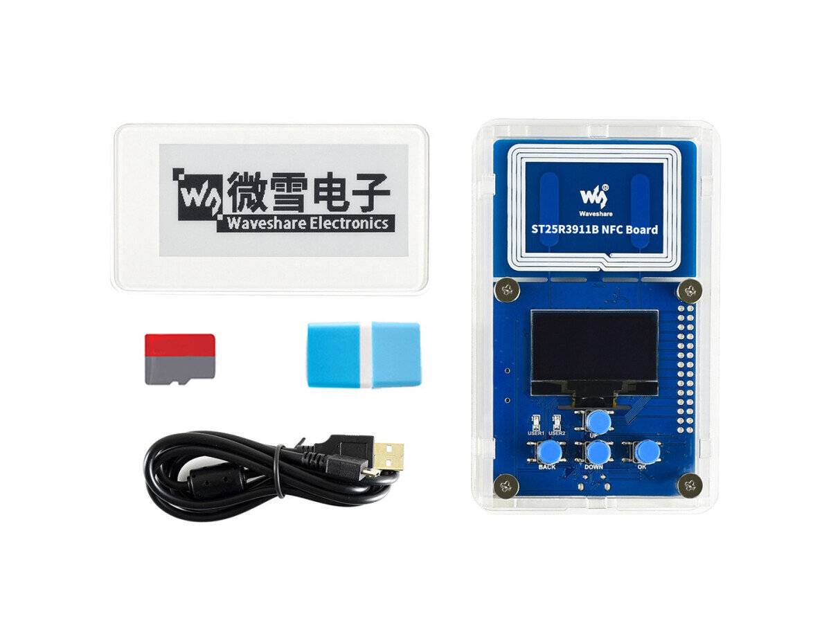 WaveShare 2.9inch NFC-Powered e-Paper Evaluation Kit, Wireless Powering & Data Transfer-4