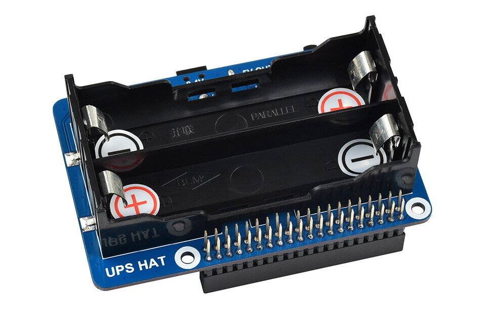 WaveShare Uninterruptible Power Supply UPS HAT For Raspberry Pi, Stable 5V Power Output-0