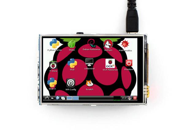 Waveshare 3.5 inch TFT LCD Display 480x320 Resistive Touchscreen for Raspberry Pi