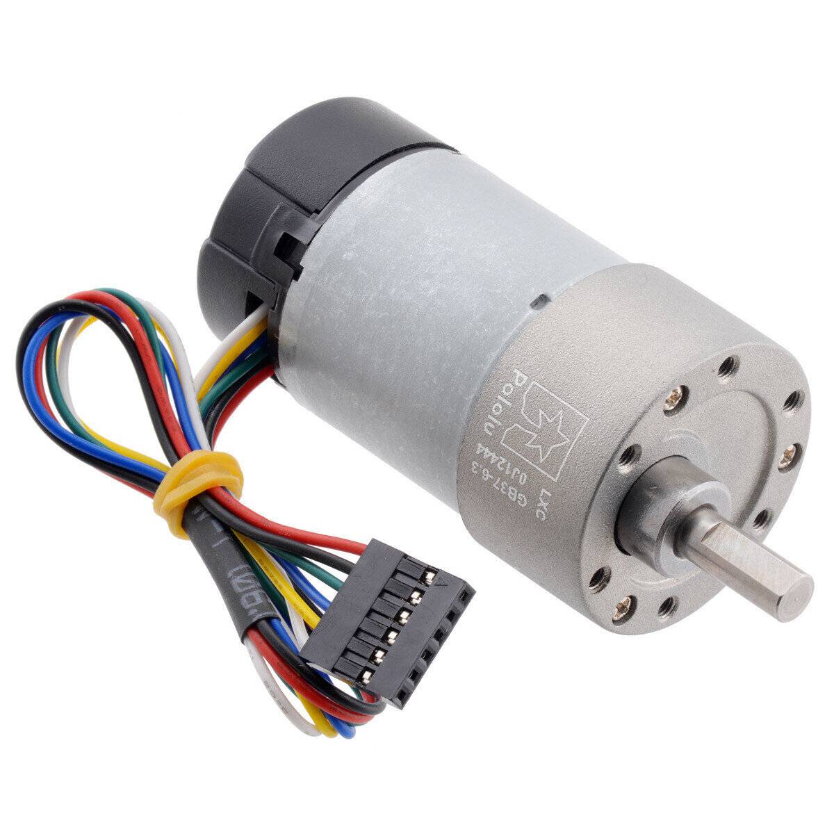 Pololu 19:1 Metal Gearmotor 37Dx68L mm 12V with 64CPR Encoder(Helical Pinion)-9