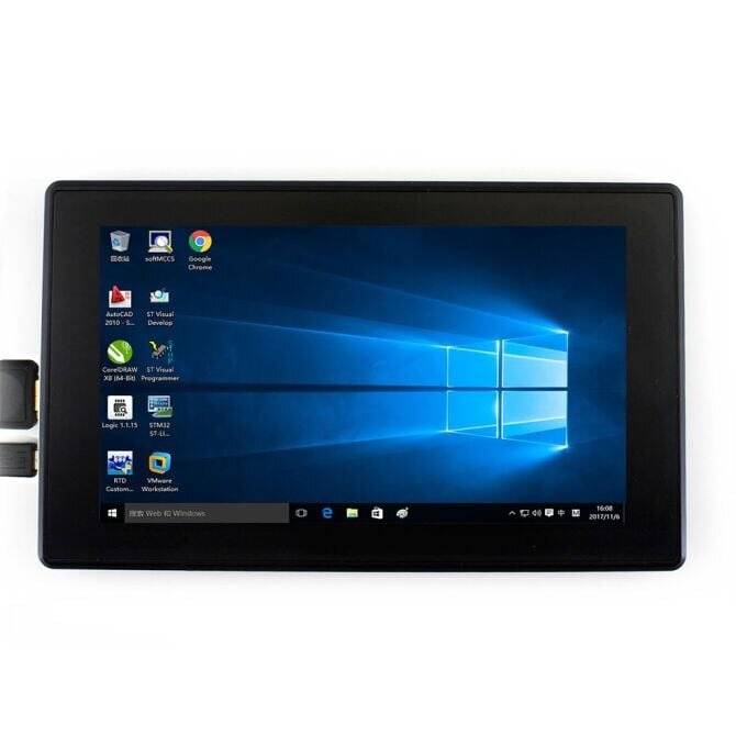 Waveshare 7inch 1024x600 HDMI LCD IPS Display Capacitive Touch Raspberry Pi Computer monitor-0