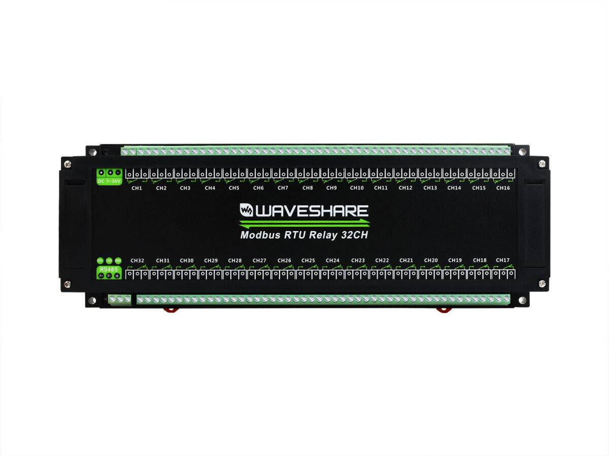 WaveShare Modbus RTU 32CH Relay Module RS485 Interface with Multiple Isolation Protection Circuits-5
