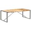 vidaXL Esstisch 220x100x75 cm Raues Mango-Massivholz