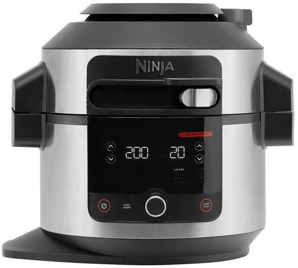 Ninja Foodi 11-in-1 SmartLid Multikocher OL550EU, silber/schwarz