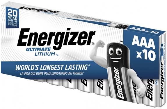 Energizer Ultimate Lithium L92<br>Micro AAA Batterie<br>10er Box
