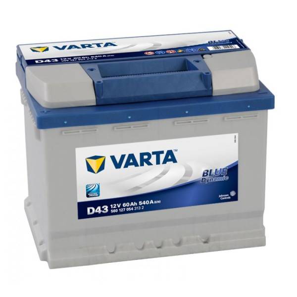 VARTA D43 Blue Dynamic 12V 60Ah 540A Autobatterie 560 127 054-0