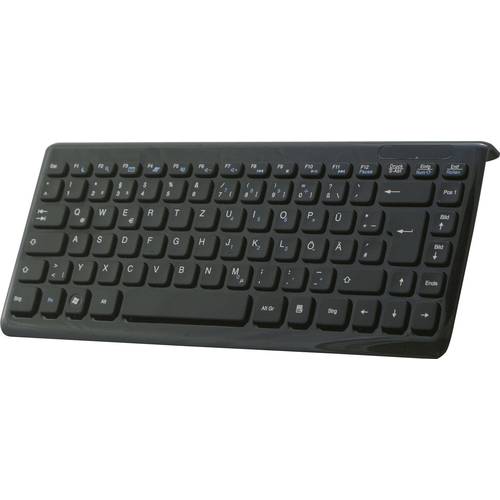 Perixx Periboard-407 USB Tastatur Deutsch, QWERTZ Schwarz