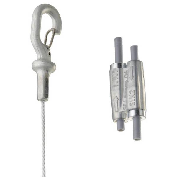 ERICO Seilabhängesystem CADDY SLK15L3 SPEED LINK D=1,5mm,L=3m, Haken Install.Baumaterial