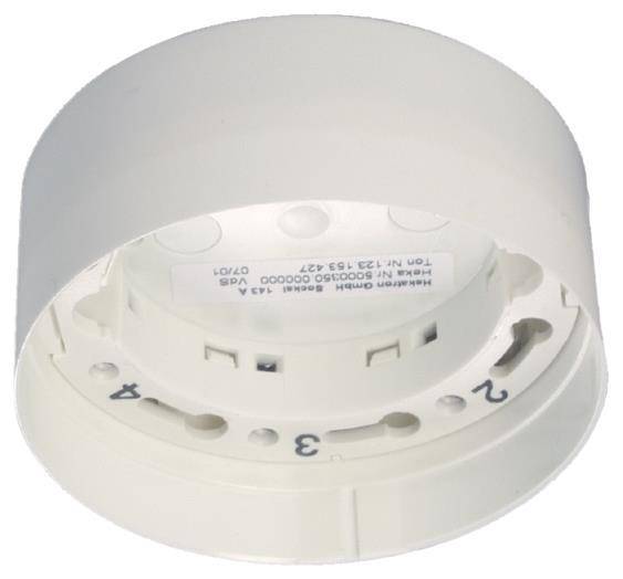 Hekatron 143A Montagesockel AP 5 000 350 für ORS 142 o. TDS 247 Ral 9010 IP42 Install.Baumaterial-0