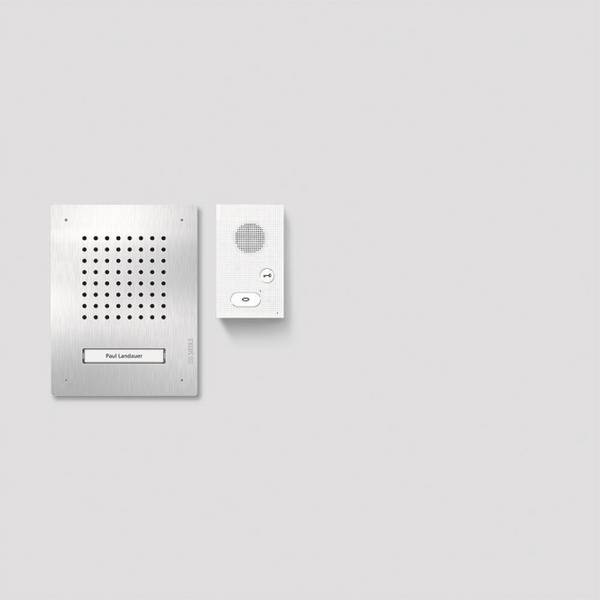 Siedle Audio-Set SET CLAB 850-1 E/W Classic Edelstahl/Weiß Install.Baumaterial Hauskomm/Batt/Sicher