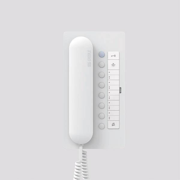 SIED Bus-Telefon Comfort BTC850-02W 40116 Install.Baumaterial Hauskomm/Batt/Sicher Türkommunikation