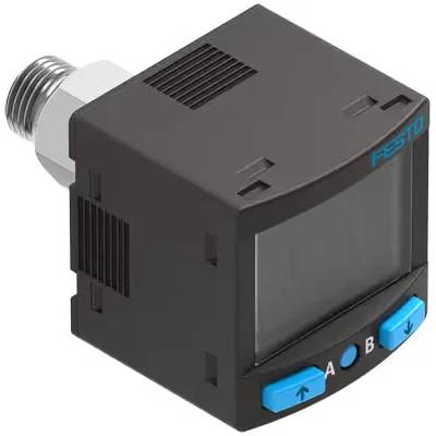 FESTO Drucksensor 1 St. SPAN-B-V1R-G18FPM-PN-L1 0 bar bis -1 bar Stecker 1 Öffner, 1 Schließer Carton