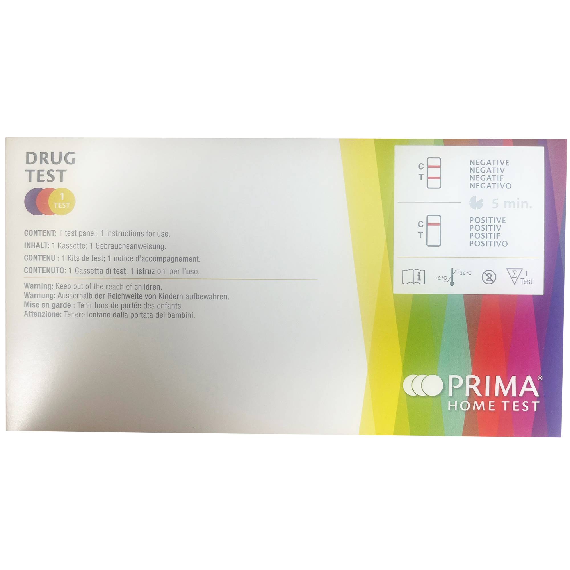 PRIMA Multi Drug Drogen Home Test-1