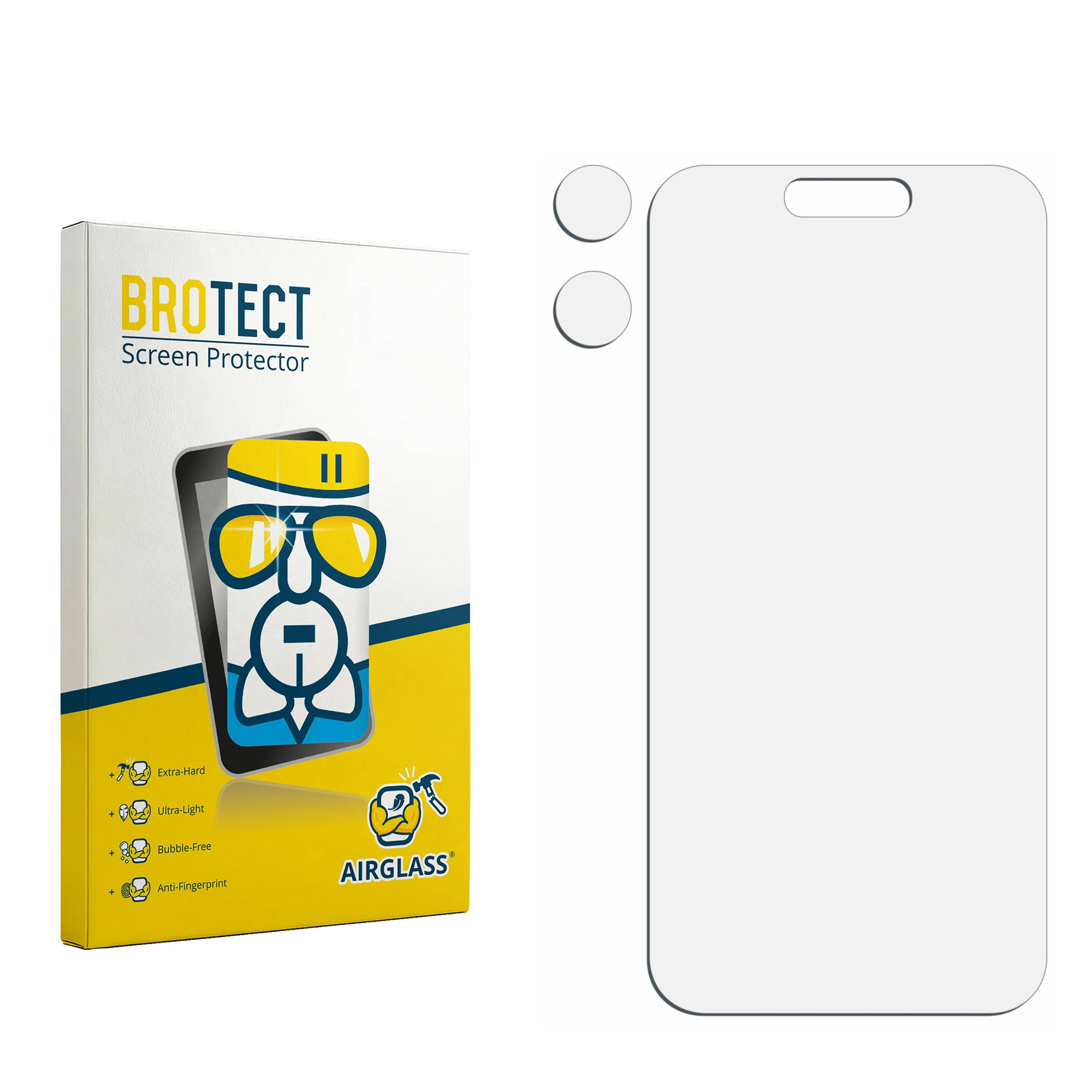 BROTECT Schutzglas für Apple iPhone 16 (Display+Kamera) Schutzfolie Panzer Folie Glas Display Schutz klar-3