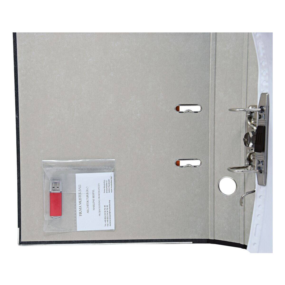 Veloflex USB Stick-Hülle 4377010 10x10cm PVC gk 5 St./Pack.-1