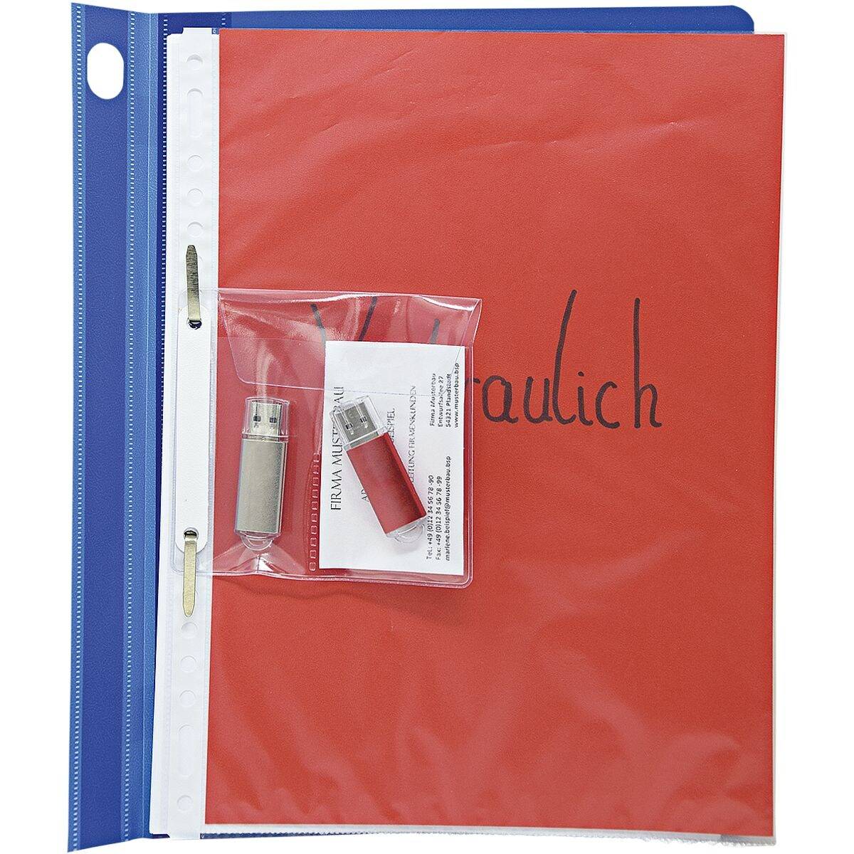 Veloflex USB Stick-Hülle 4377010 10x10cm PVC gk 5 St./Pack.-2