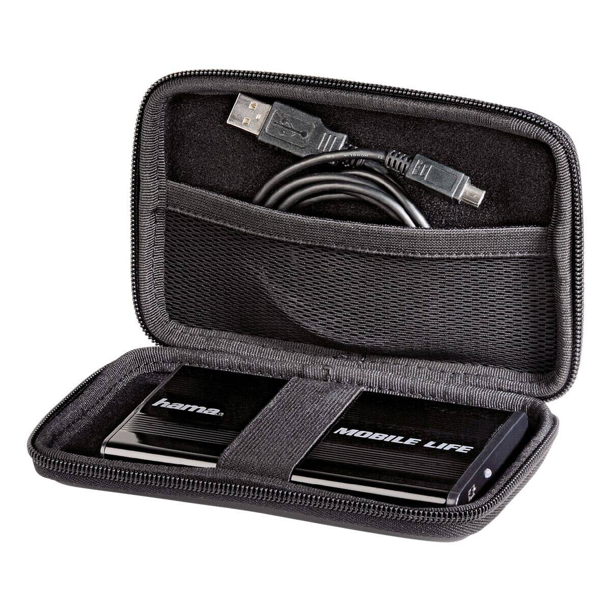 Hama - 95521 Festplattentasche E.V.A., 2,5, Schwarz-1