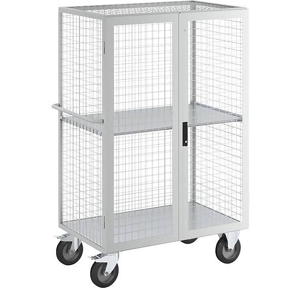 ESD-Etagenwagen Doppelflügeltür 1 Etagenboden lichtgrau. TAKKT Industrial & Packaging GmbH 80635749-0