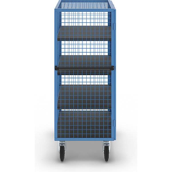 Etagenwagen Doppelflügeltür 3 Etagenböden lichtblau. TAKKT Industrial & Packaging GmbH 80635449-3