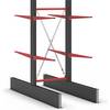 Kragarmregal Attillo schwer doppelseitig HxB 2500 x 1000 mm Kragarm 1000 mm Grundregal. EAB 81208349