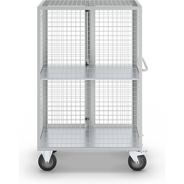 ESD-Etagenwagen Doppelflügeltür 1 Etagenboden lichtgrau. TAKKT Industrial & Packaging GmbH 80635749-4