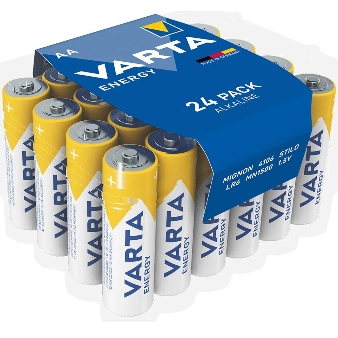 Varta Energy 4106 Mignon AA Batterie 24er Pack-0