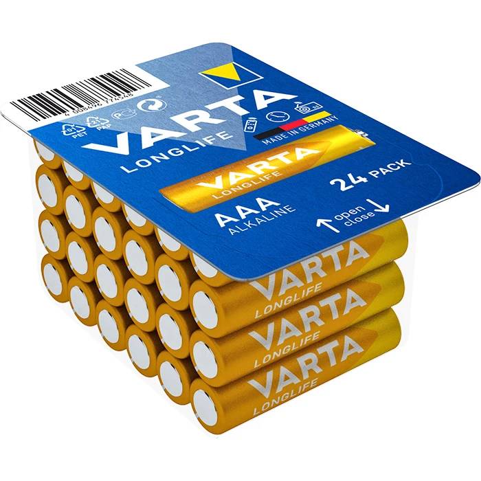Varta Longlife 4103 Micro AAA Batterie 24er Box-0