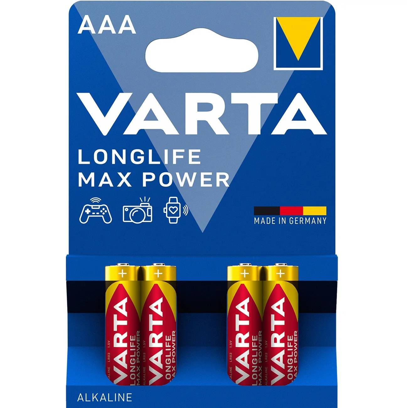 Varta Longlife Max Power 4703 Micro AAA Batterie 4er Blister-0