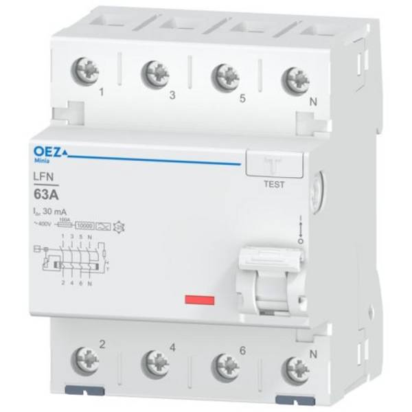 63A FI-Schalter 4-pol. 30mA, AC 400V, RCD