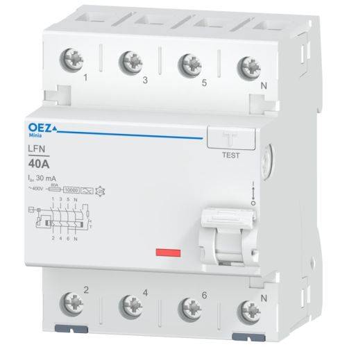 40A FI-Schalter 4-pol. 30mA, AC 400V, RCD-0