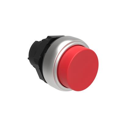 Lovato electric LPCB204 Drucktaster Rot vorstehend Ø22mm, Platinum Serie, Kunststoff mit Verchromung-0