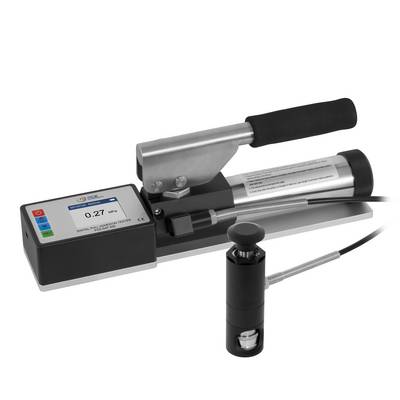 PCE Instruments Haftfestigkeitsmesser PCE-DAT 500 mit Zubehör |Hydraulikpumpe manuell gesteuert |inkl. 20 mm Messköpfe