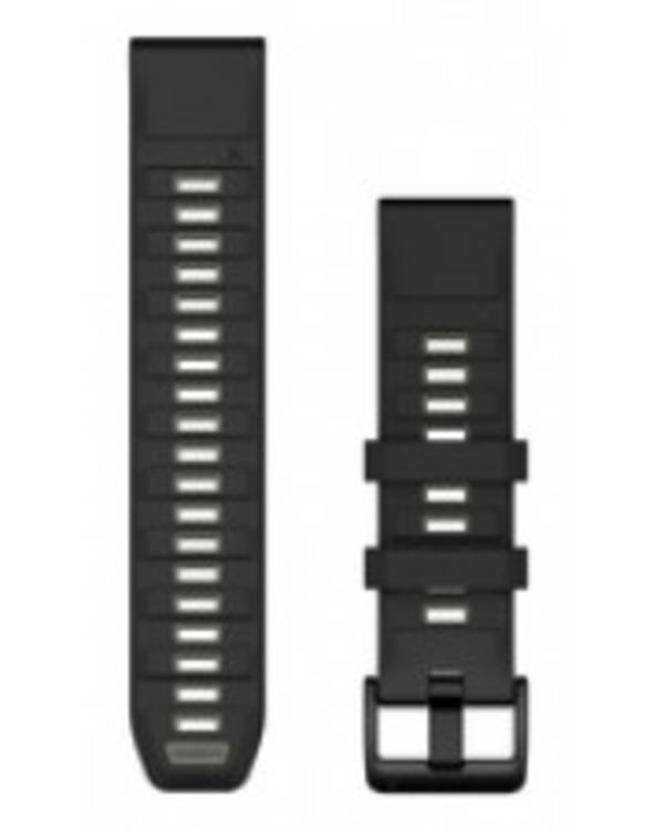 Garmin QuickFit-Armband 22 mm Silikon Schwarz/Kieselgrau Mit diesen verstellbaren Schnellwechsel-Armbändern für deine