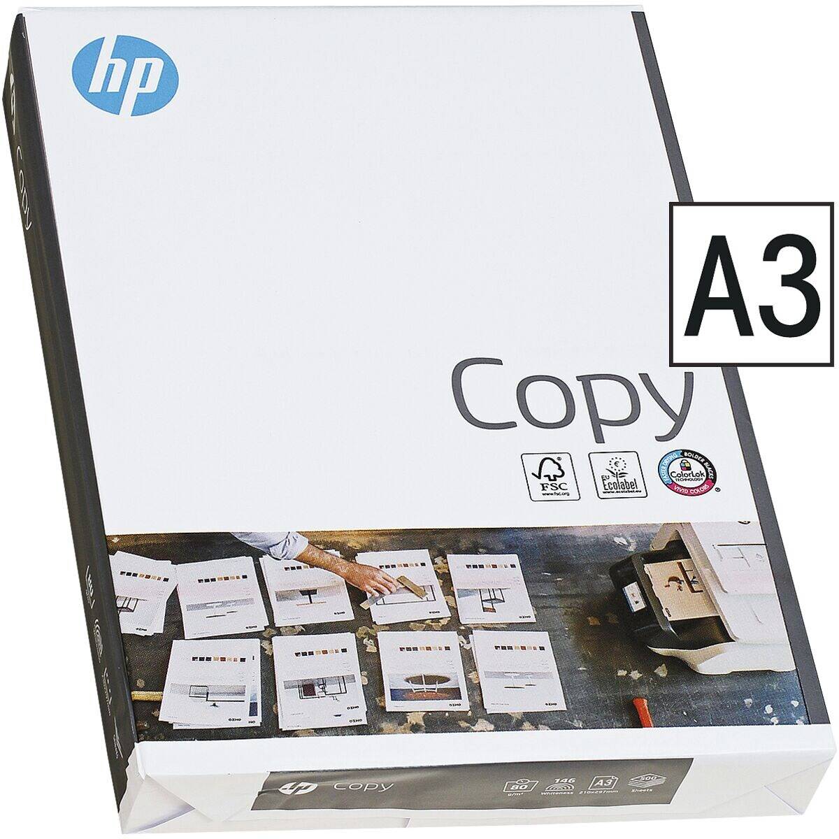 HP »Copy« Kopierpapier A3, 80 g/m², 500 Blatt-1