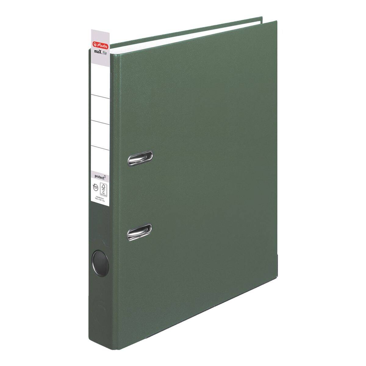 Ordner maX.file protect DIN A4 50mm PP grün-1