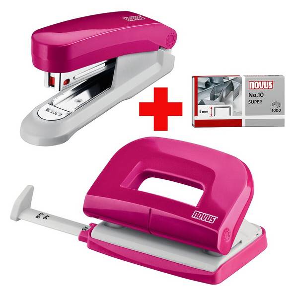 Novus Office Locher-Tacker-Büroset »Evolution Twin Set fresh« bis 15 Blatt