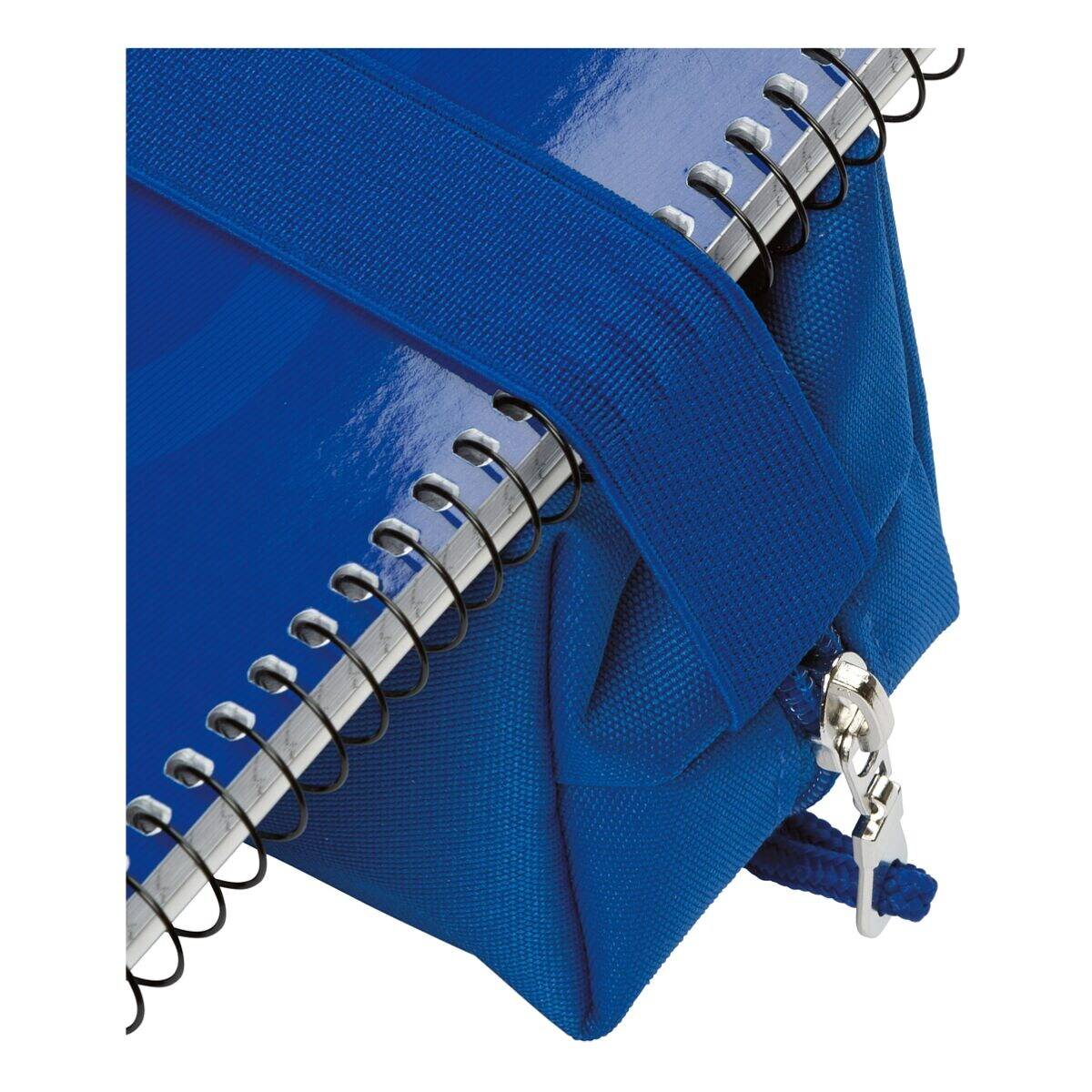 Oxford Schlamper-Etui, Polyester, rechteckig, groß, blau-4