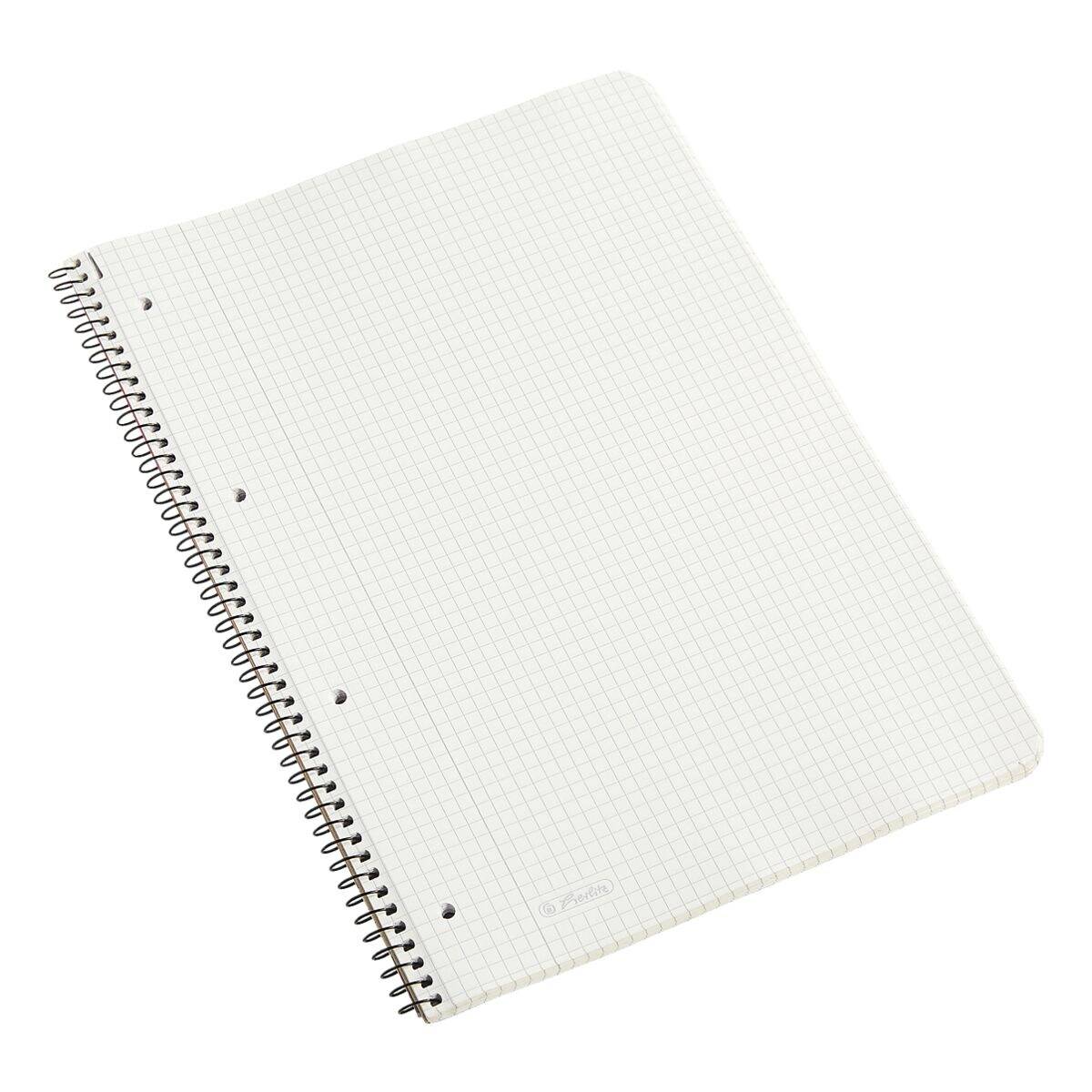 HERLITZ - 10834117 - Rot - A4 - 80 Blätter - 70 g/m² - Kariertes Papier-1
