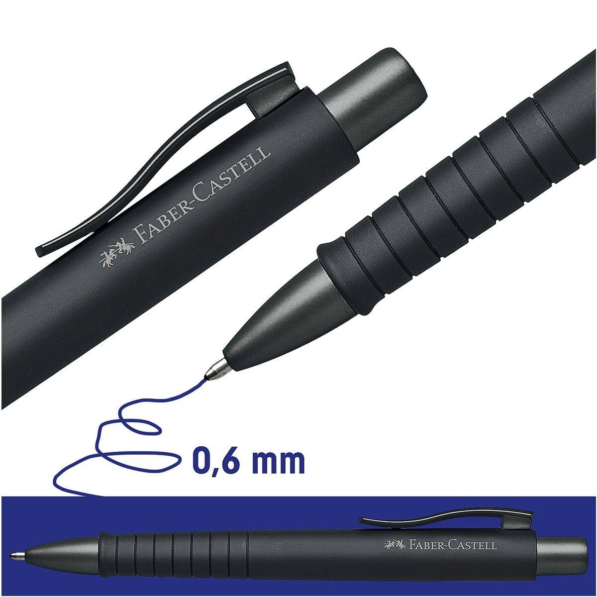FABER-CASTELL - KS Poly Ball Urban BS BK all black-2