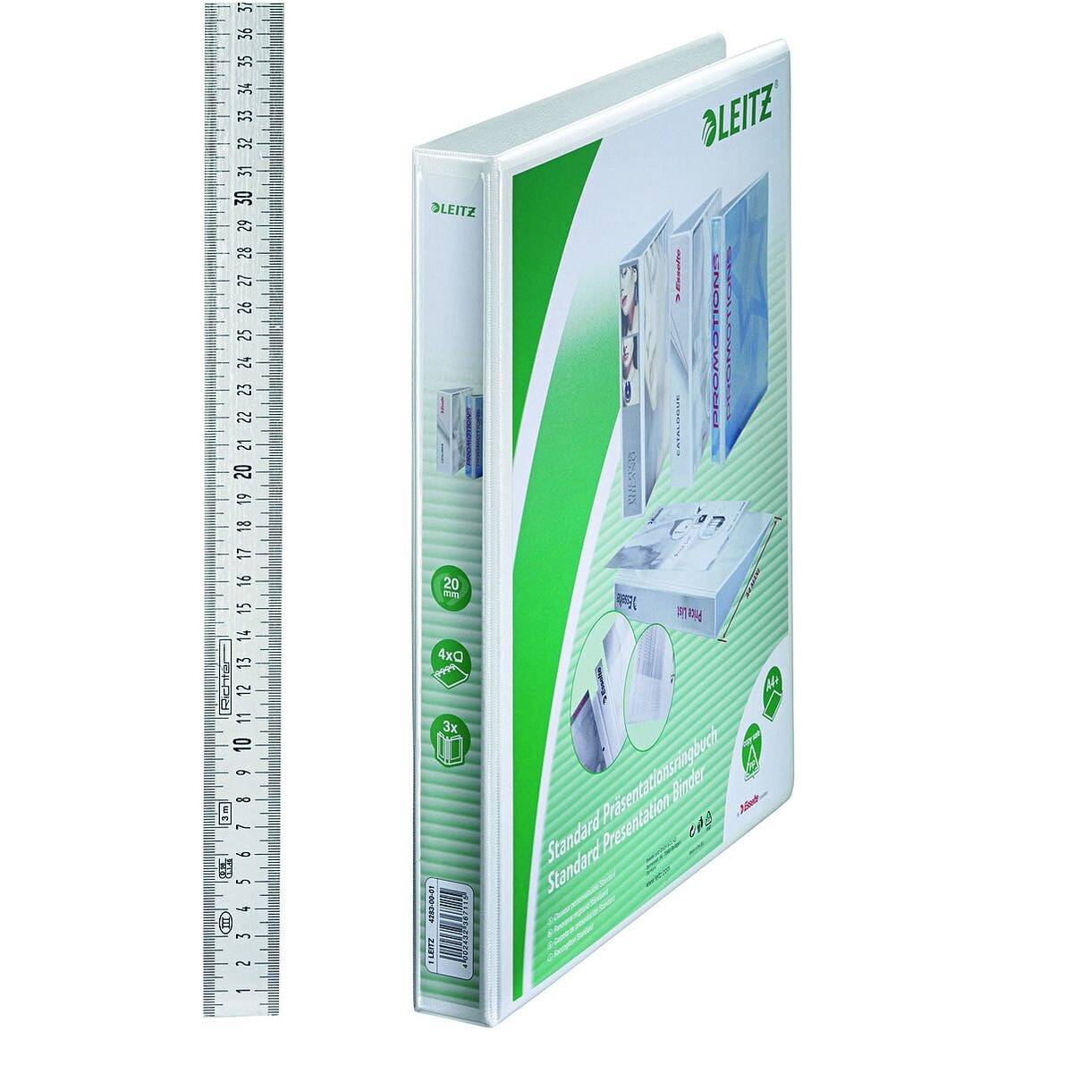 Leitz Präsentationsringbuch »4283« 4 Ringe, A4 Maxi, Rückenbreite 37 mm-1