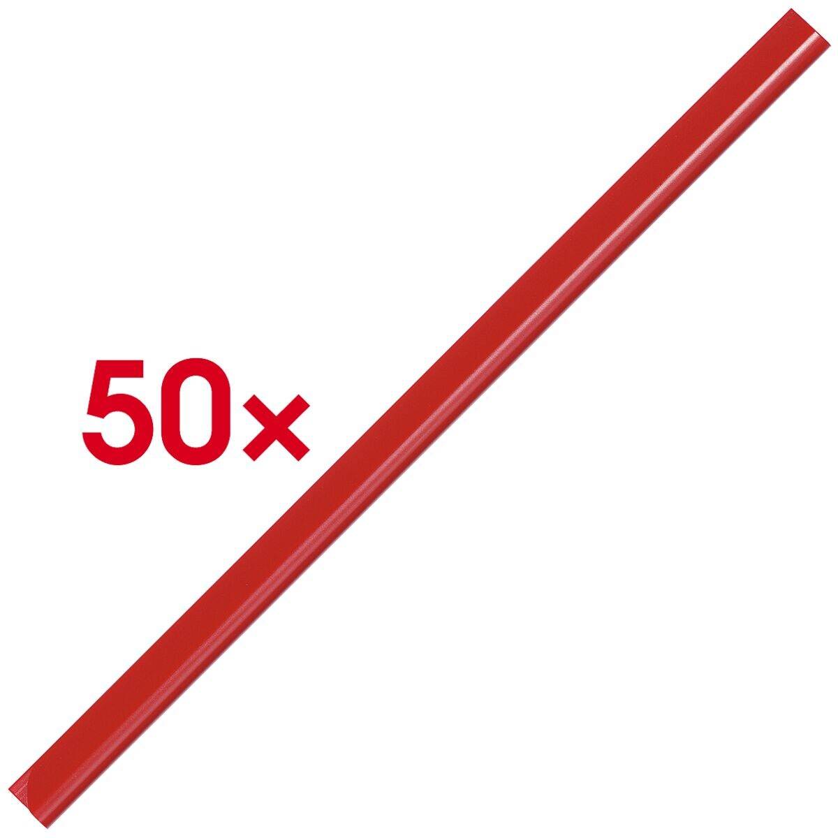 Durable Spine Bars A4, 6mm, Rot, 60 Blätter, A4, 13 mm, 297 mm-0