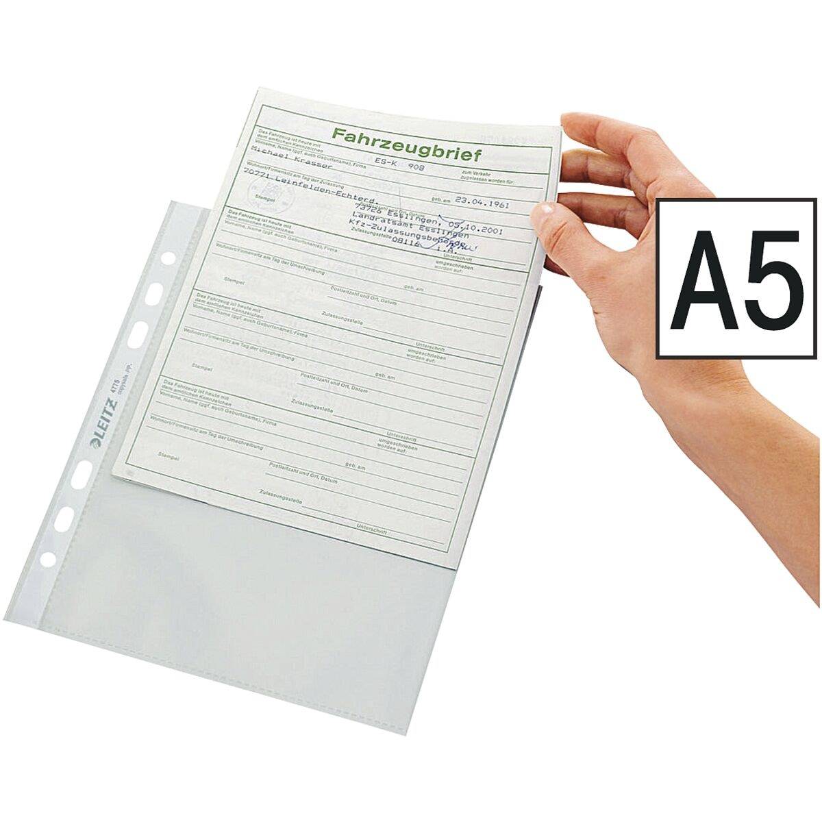 Prospekthülle A5 80my PP glasklar VE=100 Stück-1