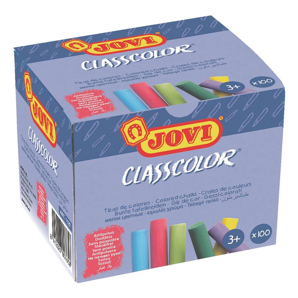 JOVI - School Chalks Kreide Mehrfarbig-0