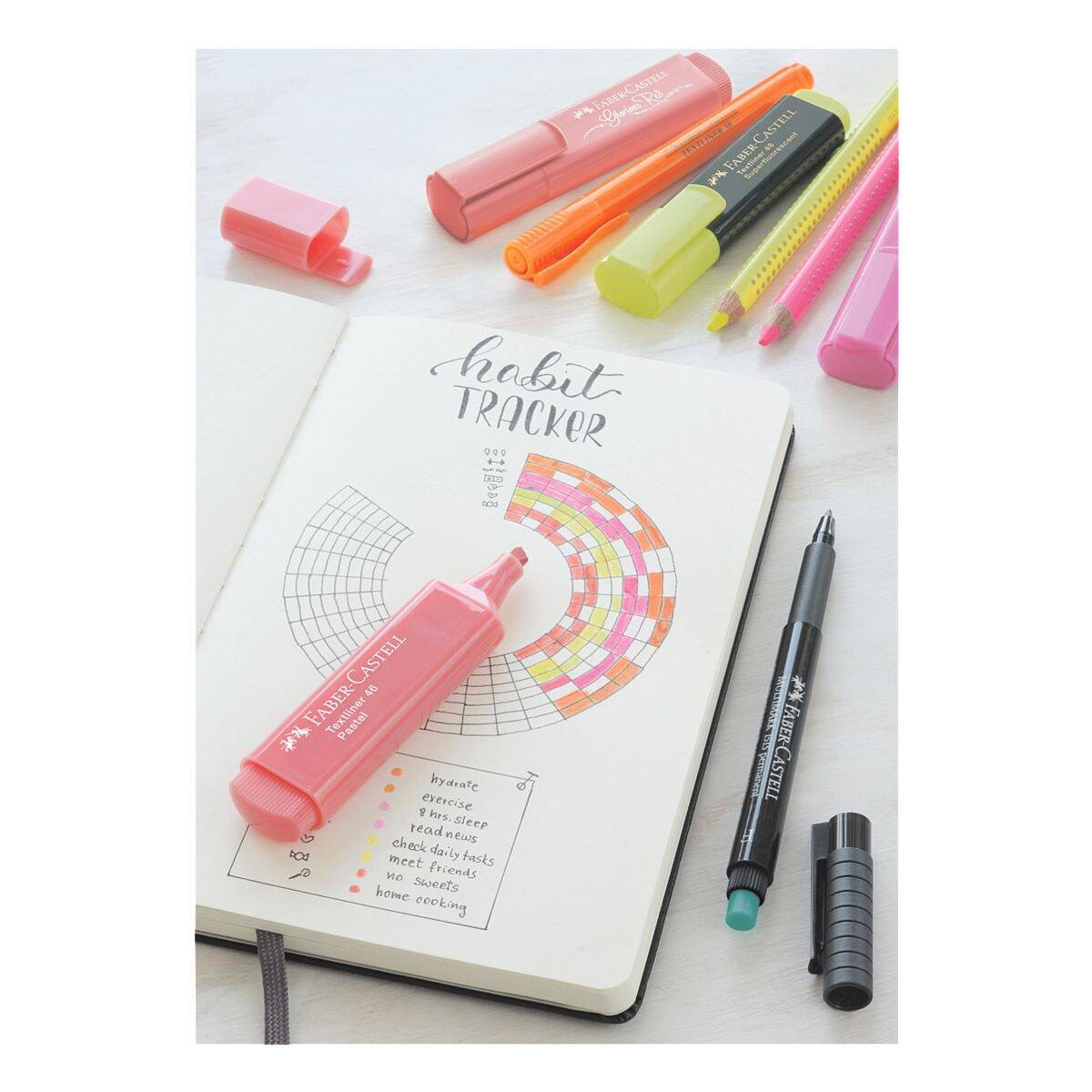FABER-CASTELL Textmarker TEXTLINER 1546 Metallic, silber (5661384)-4